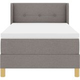  Krevet s opruga kutije Sivo-smeđa 200 x 100 cm tkanina | shoptok.hr