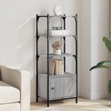 vidaXL Regal za knjige 3 razine siva boja hrasta 41x30x109 5 cm drveni Cijene