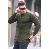 Madmext Khaki Basic Knitwear Men's Sweater 5990 Cene