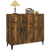  Komoda boja dimljenog hrasta 90 x 34 x 80 cm konstruirano drvo | shoptok.hr