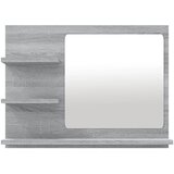  Kupaonsko ogledalo boja sivog hrasta 60 x 10,5x 45 cm drveno | shoptok.hr