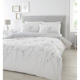 Catherine Lansfield Bela/siva podaljšana posteljnina za zakonsko posteljo 230x220 cm Meadowsweet Floral – | Shoptok.si