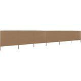 vidaXL 6-panelni vetrobran tkanina 800x80 cm taupe Cene