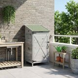 vidaXL Vrtna Šupa Siva 59 5 x 56 x 113 5 cm Čvrsto drvo jele - Siva 59 x 56 x 113 5 cm | shoptok.hr