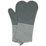 Wenko Komplet 2 sivih zaščitnih silikonskih rokavic za peko Oven