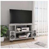  TV omarica s kolesci betonsko siva 80x40x40 cm iverna plošča | Shoptok.si