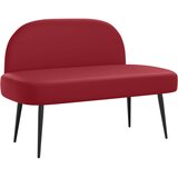  Oblikovana klupa s naslonjačem boja crnog vina 110 x 60 x 76 cm | shoptok.hr