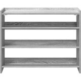 vidaXL Regal za čevlje siva sonoma 80x25x62 cm inženirski les | Shoptok.si
