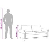  Dvosjed crni 140 cm baršunasti | shoptok.hr