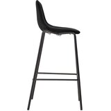  5-dijelni barski set od tkanine crni | shoptok.hr