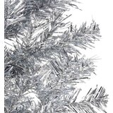  Tanka umjetna polovica božićnog drvca sa stalkom srebrna 150 cm | shoptok.hr
