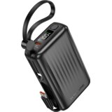 Borofone Power Bank 10000mAh BJ70 Source - Tip C - PD 20W s kabloma Tip C in Lightning črne barve | Shoptok.si