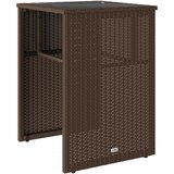  3-dijelni bistro set s jastucima smeđi od poliratana | shoptok.hr