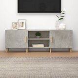 Maison Chic TV omarica - TV stojalo - Televizijska omarica betonsko siva 150x30x50 cm konstruiran les, (21702174) | Shoptok.si