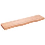 vidaXL Zidna polica svjetlosmeđa 80x20x4 cm od obrađene hrastovine | shoptok.hr