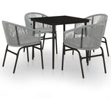  5-dijelni vrtni blagovaonski set sivi | shoptok.hr