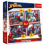 Trefl 4v1-35, 48, 54, 70 -delna sestavljanka Spiderman