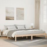 vidaXL Daljši posteljni okvir brez vzmetnice 180x220 cm trdna borovina | Shoptok.si