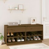 vidaXL Ormarić za cipele boja meda 110x34x52 cm od masivne borovine Cijene