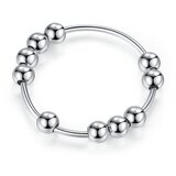 INF Antistresni prstan z 10 vrtljivimi kroglicami iz bakrene platine 20,5 mm, (21238022) cene