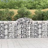 Obokana gabionska košara 4kos 200x50x100/120cm pocinkano železo Cene