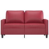  Dvosjed od tkanine crvena boja vina 120 cm od umjetne kože | shoptok.hr