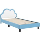  Okvir za krevet s uzglavljem Plava 90 x 190 cm PU | shoptok.hr
