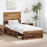  Okvir za krevet Staro drvo 90 x 190 cm Čvrsto borovo drvo | shoptok.hr