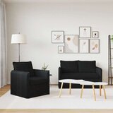 SOFA Kavč 2 pcs Črna Splošne dimenzije: 136 x 82 x 85 cm (Š x G x V), (5000142688) | Shoptok.si