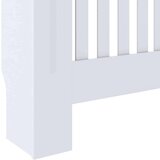 vidaXL Pokrov radiatorja 2 pcs Bela 78x19x81.5cm Konstruiran les | Shoptok.si