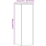  Stalci za biljke 2 kom siva boja hrasta 33 x 33 x 100 cm drveni | shoptok.hr