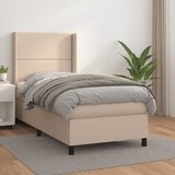 Maison Chic Box spring postelja - Vzmetna postelja z vzmetnico kapučino 90x200 cm umetno usnje SL14866, (21901954) | Shoptok.si