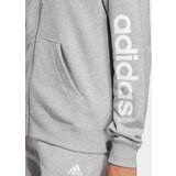 Adidas Sportski gornji dio trenirke 'Essentials Linear French Terry' siva melange / bijela | shoptok.hr