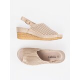 GOODIN Gold wedge sandals | Shoptok.si