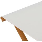  Ležaljka 2 pcs Čvrsto drvo eukaliptusa Krem | shoptok.hr