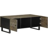  Stolić za kavu crni 100 x 54 x 40 cm od masivnog drva manga Crna | Shoptok.si