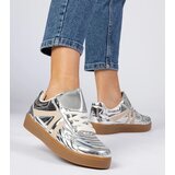Gemre Silver patent leather women's sneakers Keyla | shoptok.hr