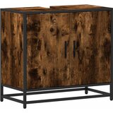 Maison Chic Kopalniška omarica za umivalnik - Umivalniška omarica dimljen hrast 65x33x60 cm inženirski les, (21759027) Cene