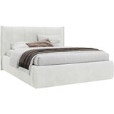 MID.YOU OBLAZINJENA POSTELJA 160 cm x 200 cm , les, tekstil, leseni material krem barve | Shoptok.si