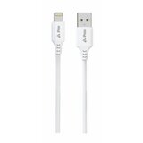 Swissten iPEAX KABEL TPU USB-A/LIGHTNING 1M, 30W, USB 2.0 Ultra otporan, bijeli | shoptok.hr