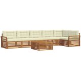  Set vanjskih sofa 7 kom. Prirodna i krem | shoptok.hr