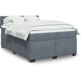 vidaXL Box spring posteljni z vzmetnico temno siv 140x190 cm žamet Cene