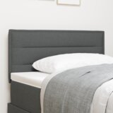 vidaXL LED uzglavlje Linije dizajn tamno sivo 80 cm Tkanina | shoptok.hr