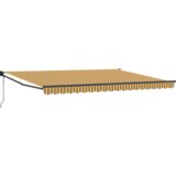 vidaXL Avtomatska Retraktibilna Tenda Črtasta 450x300 cm | Shoptok.si