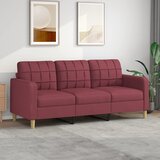 vidaXL Trosed vinsko rdeč 180 cm blago Cene