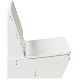  Vrtne stolice 2 kom bijele 60x64x70,5 cm masivne borovine | shoptok.hr