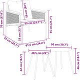  4-dijelni set balkonskog namještaja s jastucima crni čelični | shoptok.hr