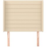  Uzglavlje s ušima krem 103x16x118/128 cm od tkanine | shoptok.hr