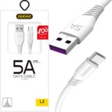 Dudao USB / USB TIP C KABEL 5A 2M BEL POLNILNI KABEL, (21832972) | Shoptok.si
