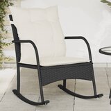Maison Chic Vrtni gugalni stoli - Stol za vrt z blazinami črn poli ratan JS265, (21878643) | Shoptok.si